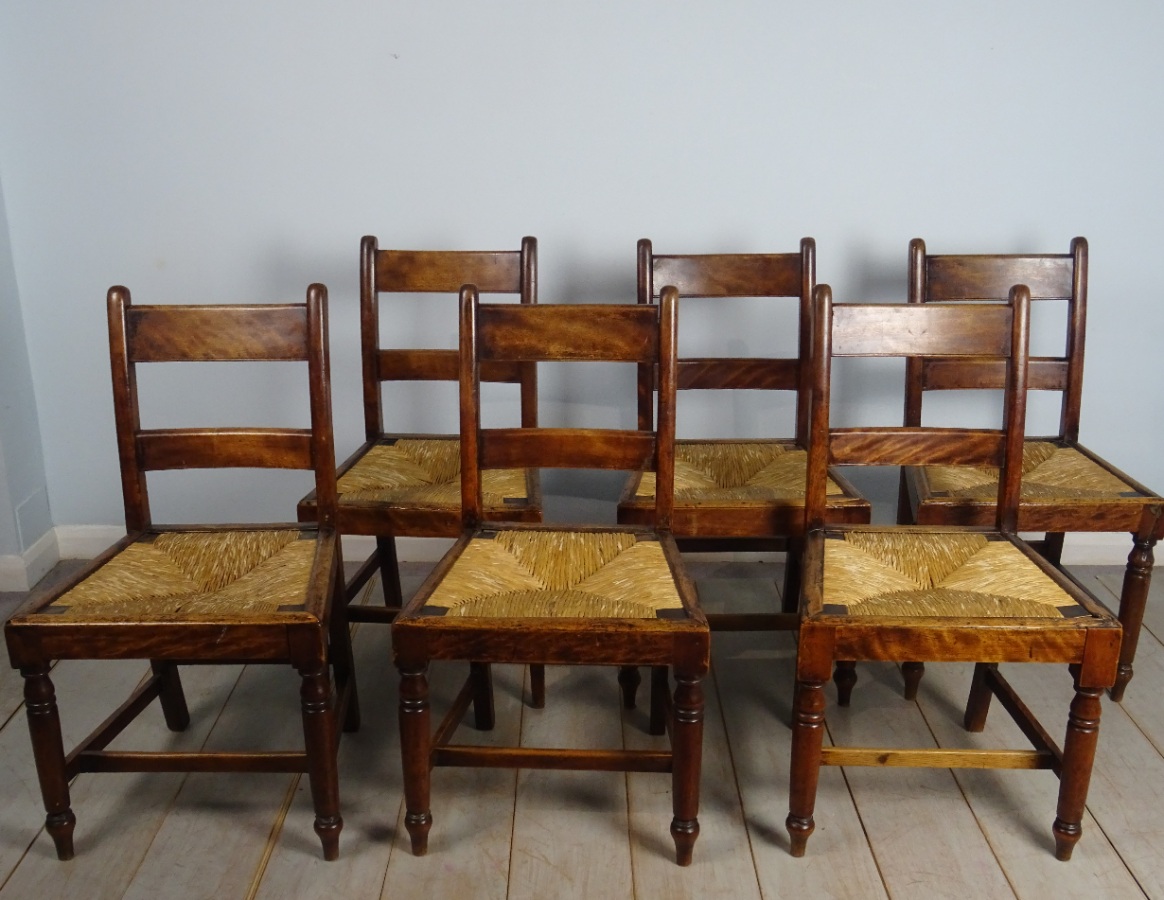 Country dining chairs group of 6 (1).JPG
